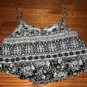 Black and white tank top